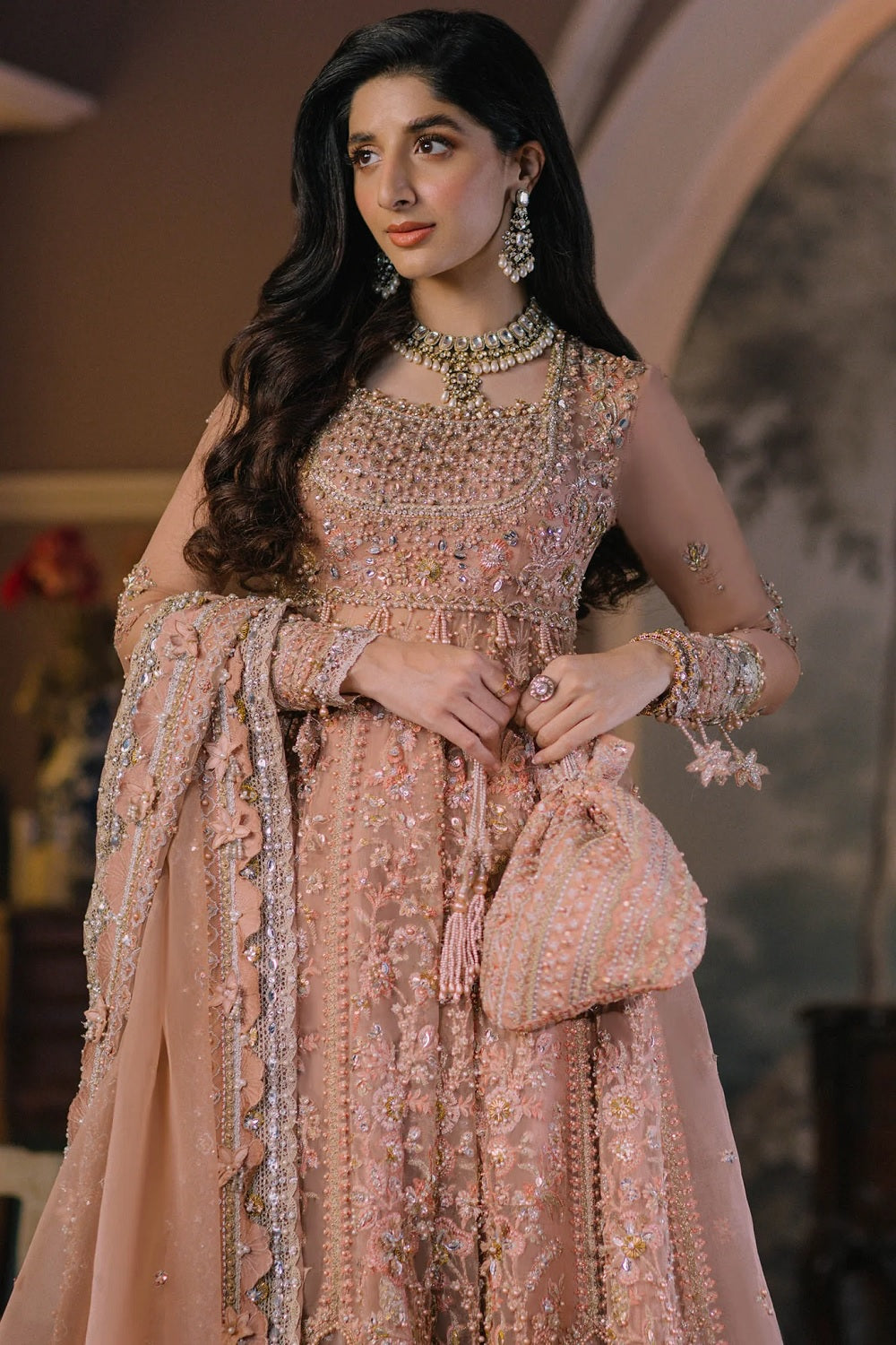 Elan Ariana Wedding Formal Hand Embellished Maxi - TC-1451