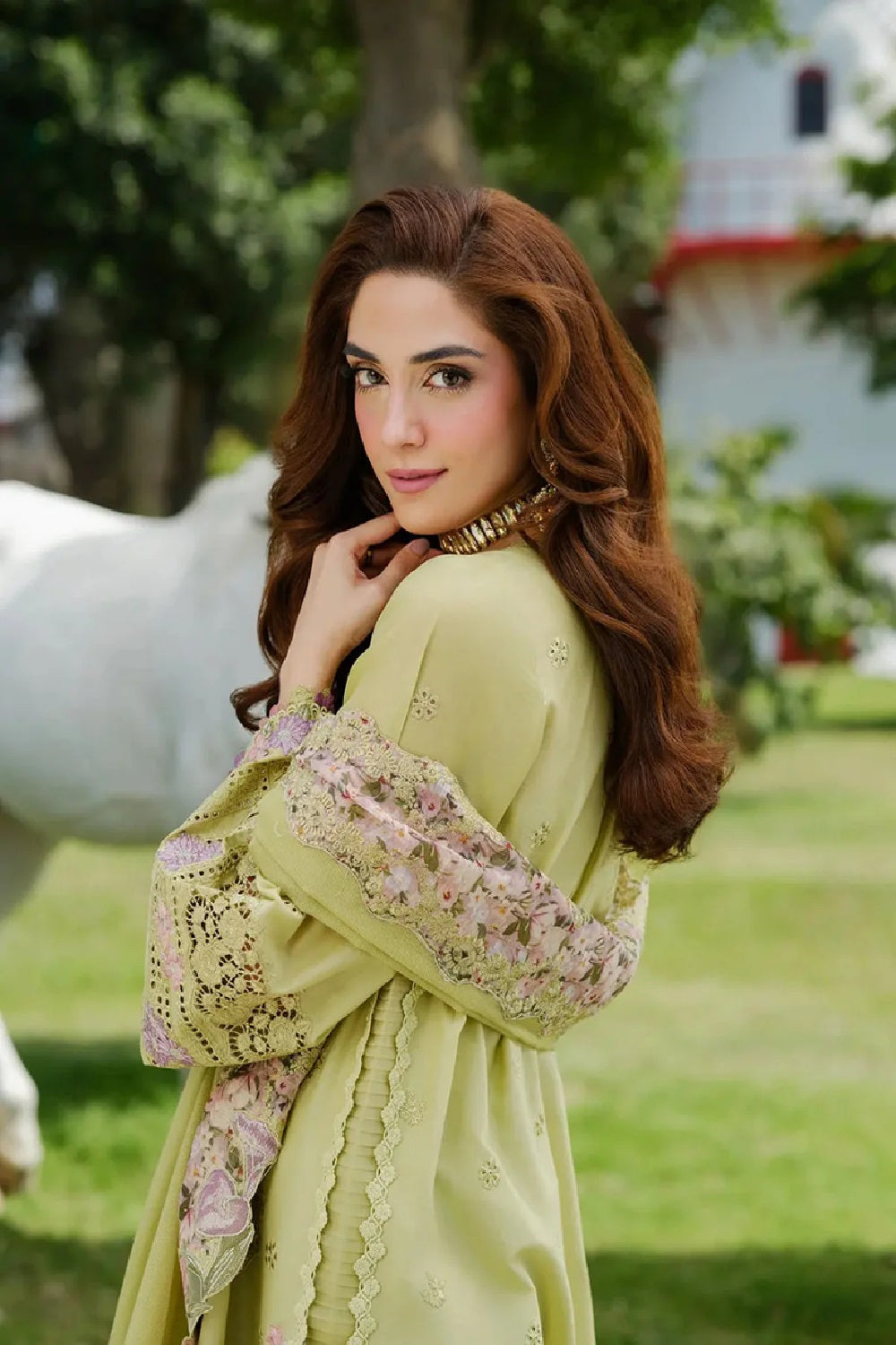 Elaf Premium - Luxury Lawn Edition' 26 - ELH-1A PISTACIA - TC-1503