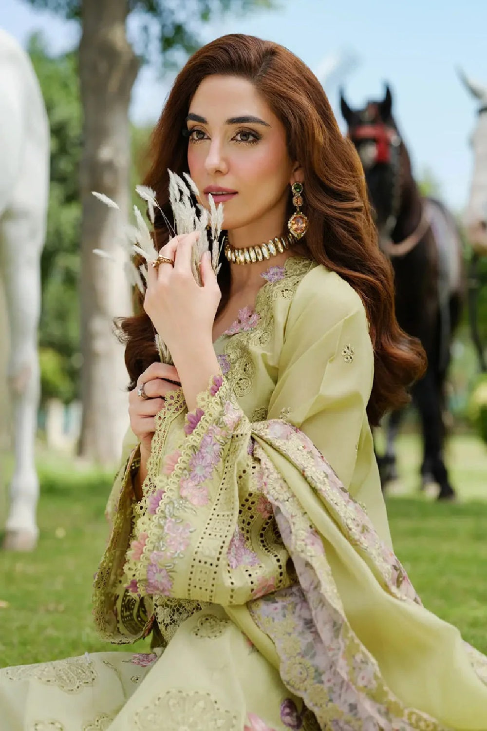 Elaf Premium - Luxury Lawn Edition' 26 - ELH-1A PISTACIA - TC-1503