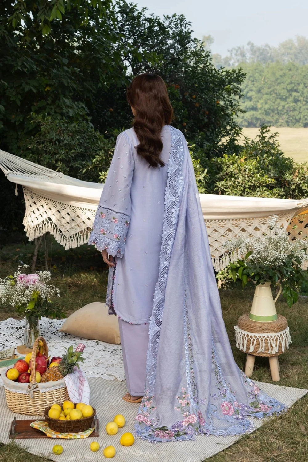 Elaf Premium - Embroidered Chikankari Lawn'26 - ELY-3B PARADISE - TC-1630