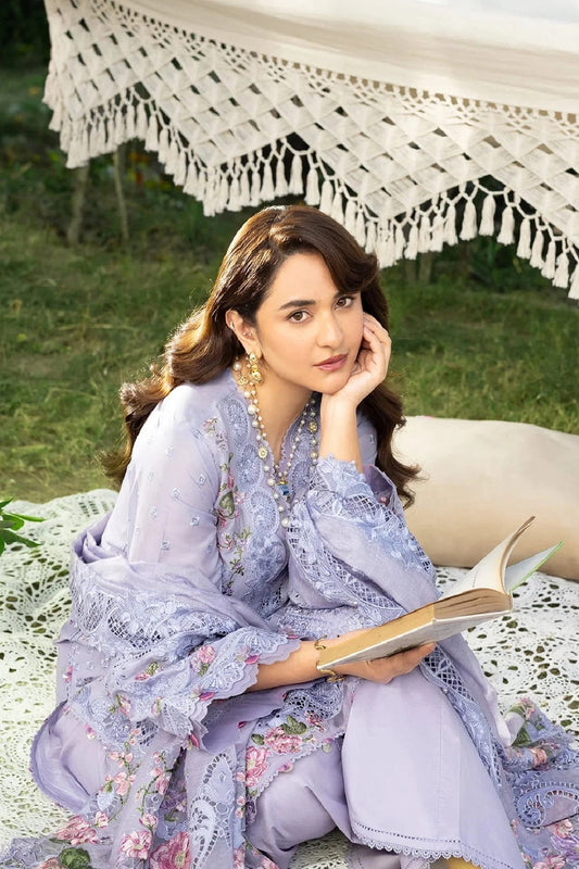 Elaf Premium - Embroidered Chikankari Lawn'26 - ELY-3B PARADISE - TC-1630