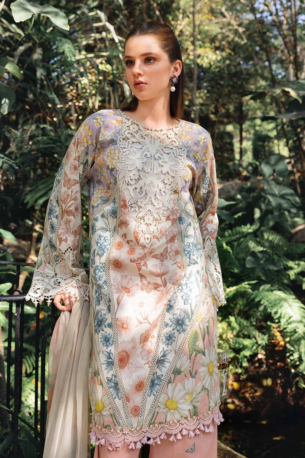 MPRINTS SPRING SUMMER '26 D10-B Embroidered Lawn - TC-1497