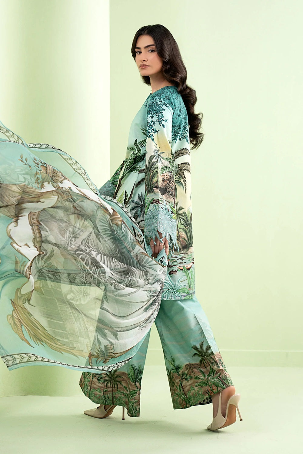 MPrints Sprint Summer'26 D-2907-A Embroidered Lawn - TC-1605