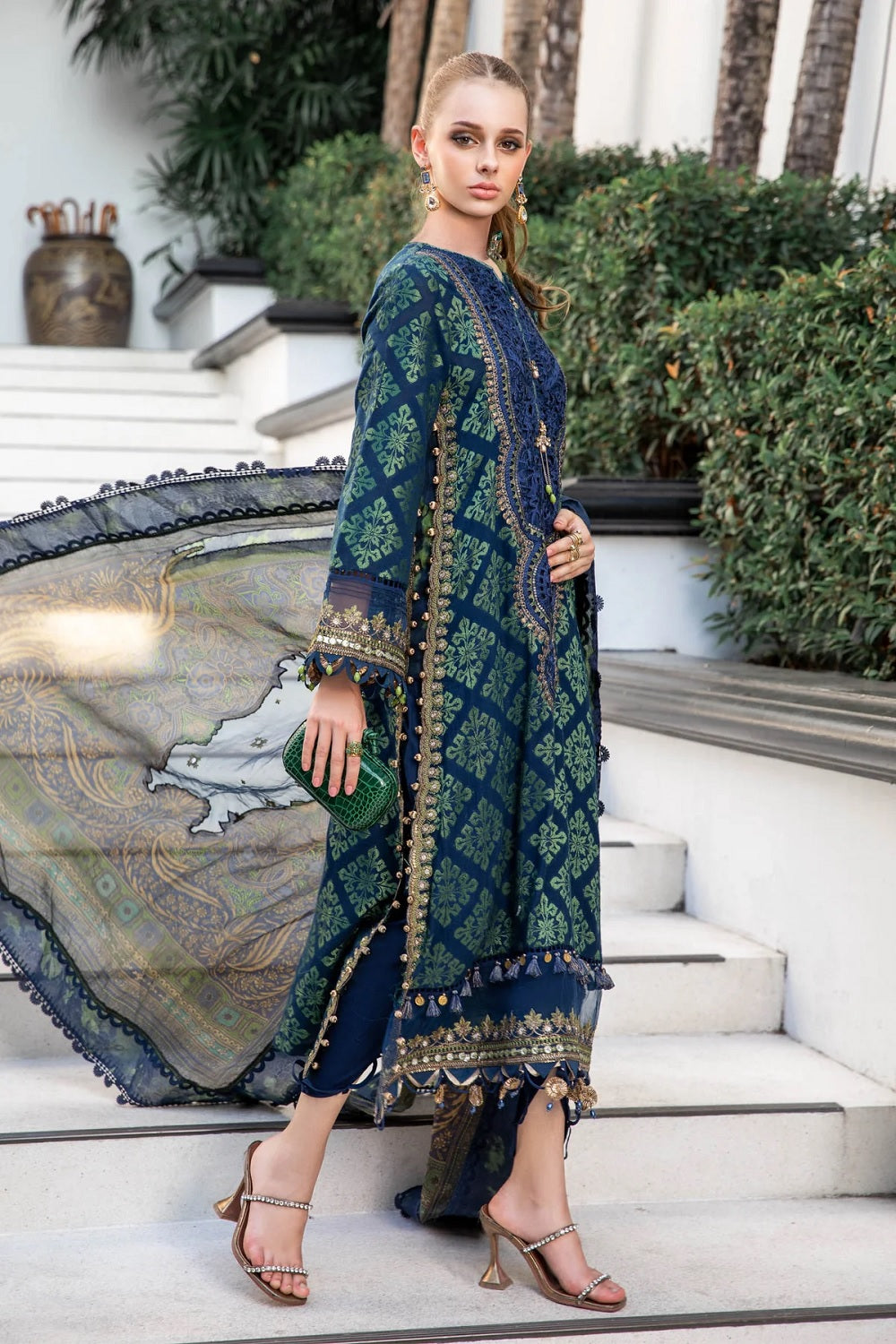 Luxury Embroidered by Maria B. Eid Edition ‘25 - EL-23-08-Blue - TC-687
