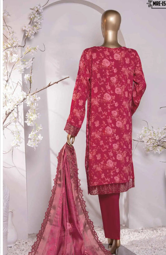 HZ Muse Luxury Raw Silk Embroidered Collection - MRE 151