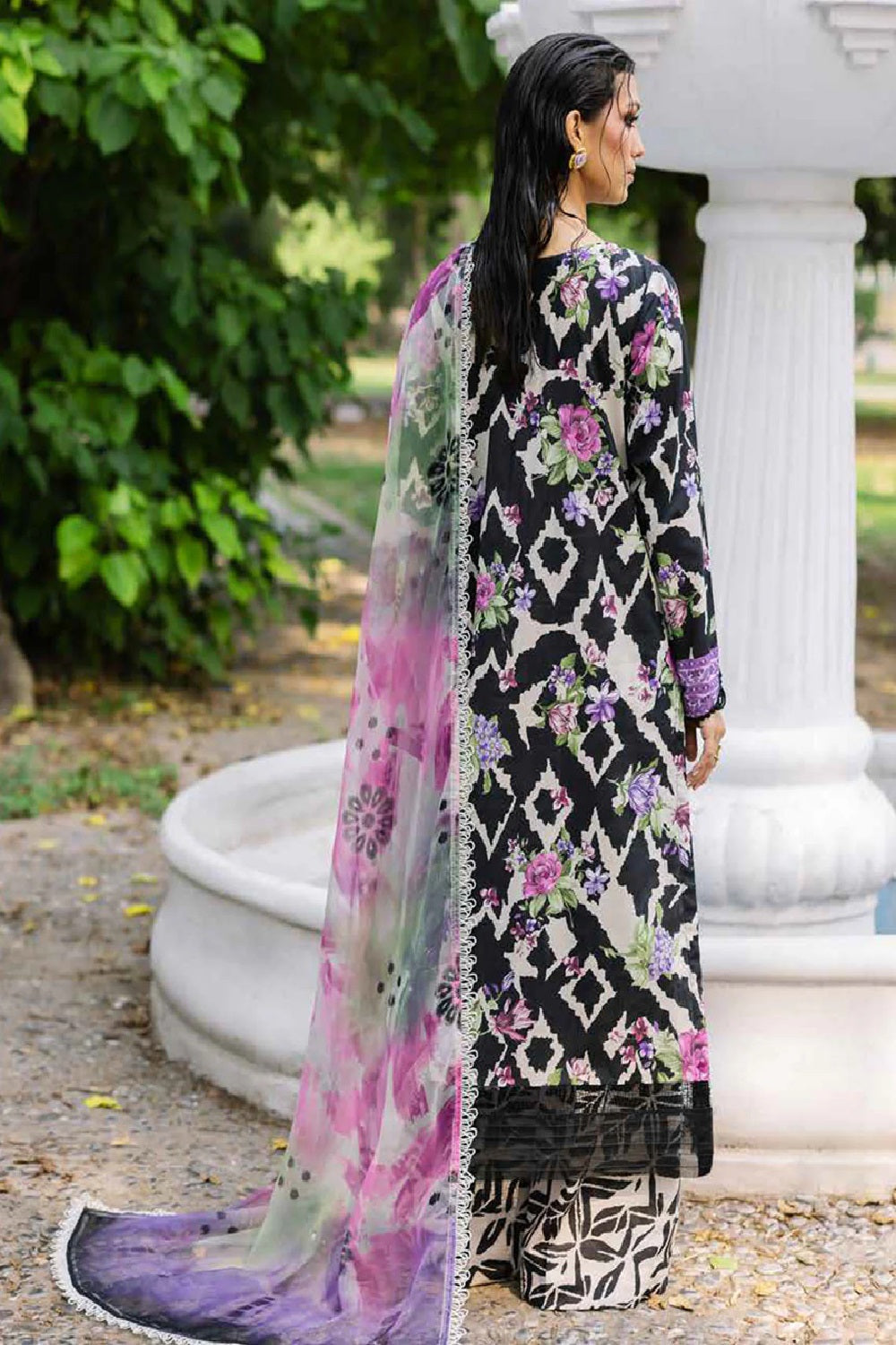 Nureh Daily Delights DD-05, Printed Embroidered Lawn Edit'26 - TC-1565