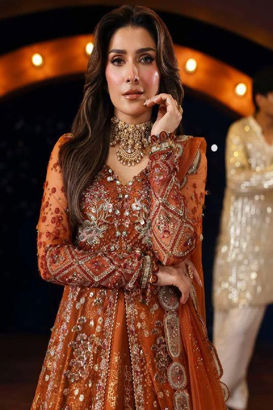 Nureh Jhoomro Hand Embellished Wedding Edit'26 NL-80 Zardozi - TC-1631