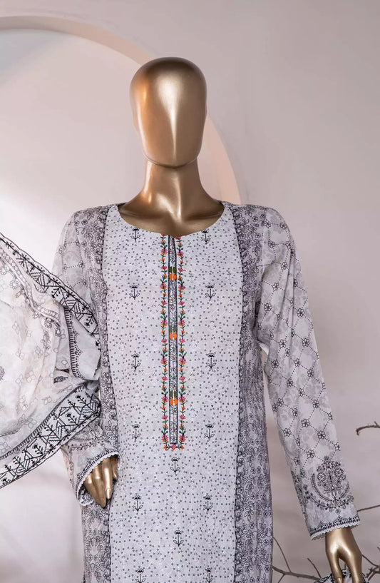 HZ Premium Embroidered Cotton Lawn Collection 2024 - PEC-754