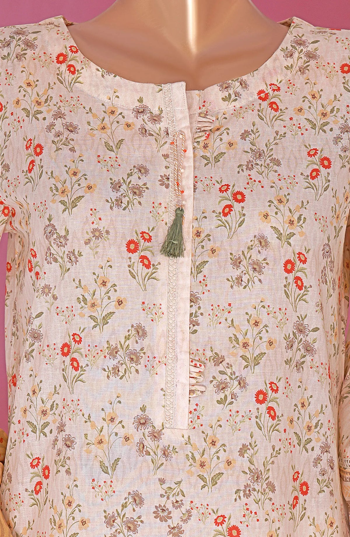 HZ RTW AASHKAAR Embroidered Lawn Collection Vol 03 - PEL 422 Light Peach