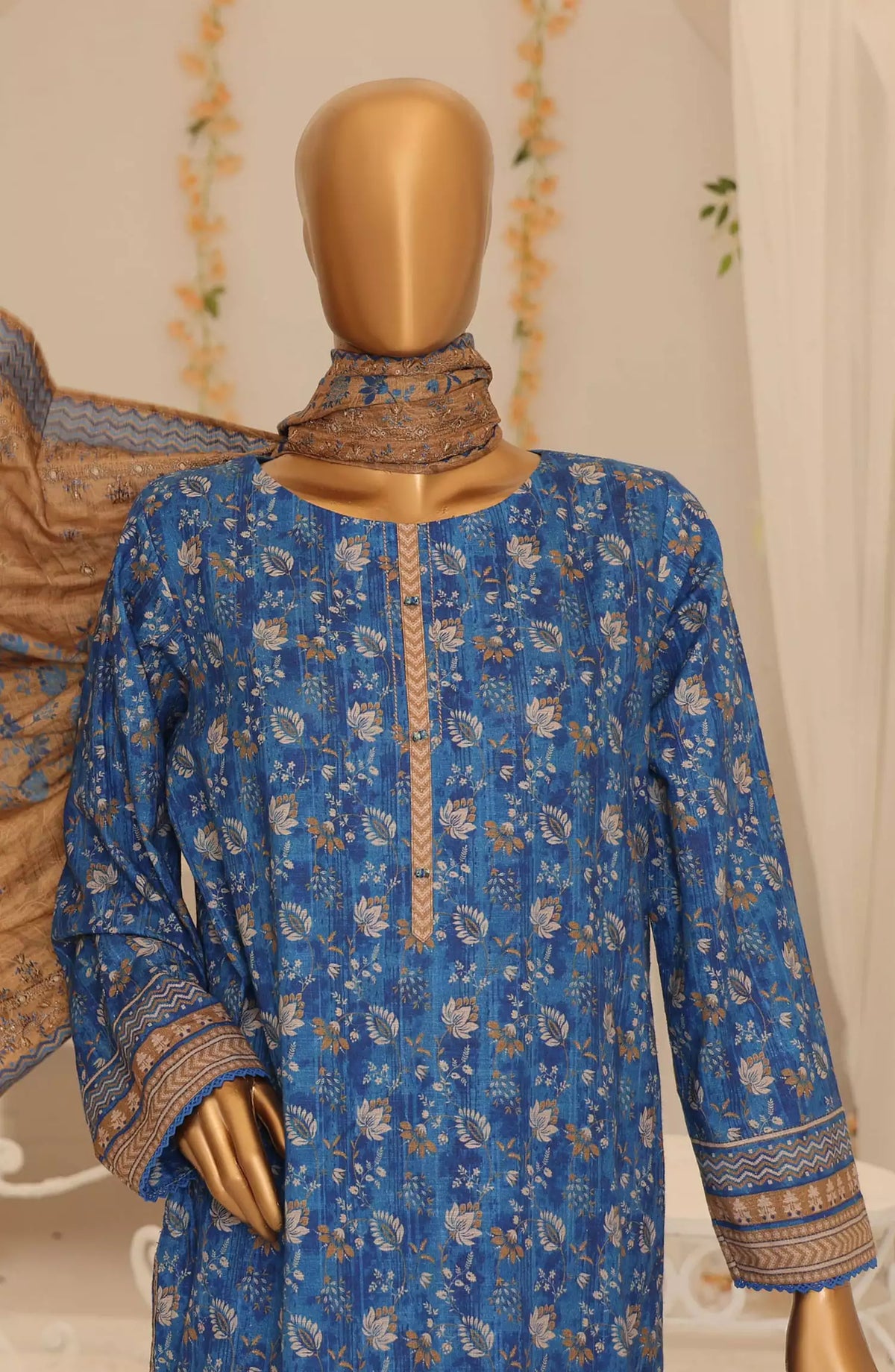 HZ Premium Embroidered Khaddar Collection 2024 - PKE 20