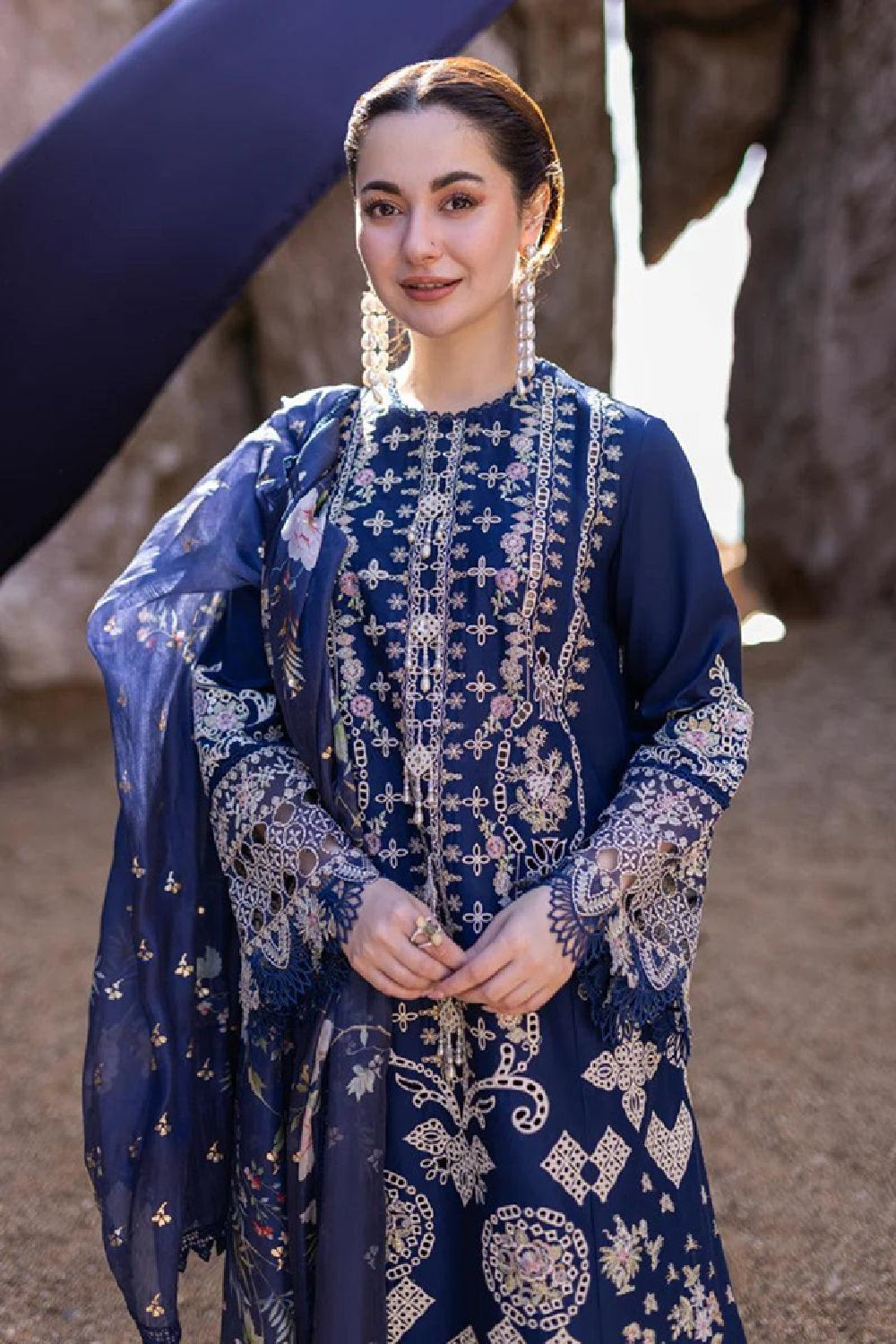 Qalamkar - SAHIL KINARE LUXURY LAWN’24 - FP-06 MIRAY - TC-1113