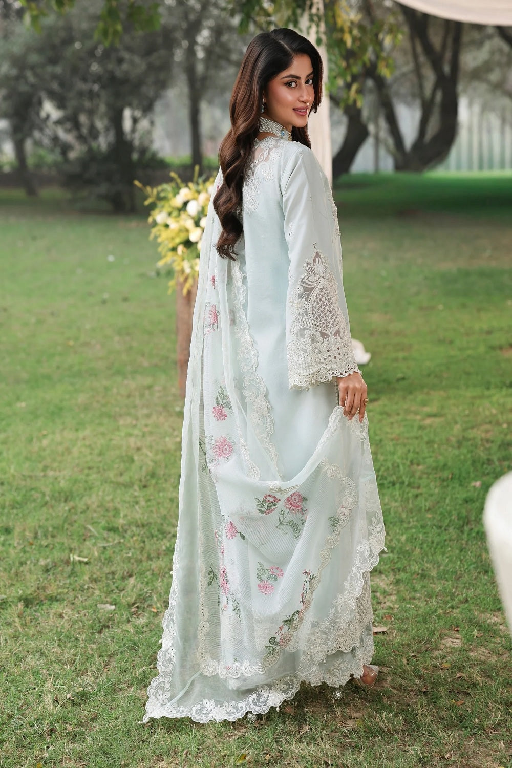Sardinia TALES OF PETALS Luxury Lawn'26 - OCEAN WAVES - TC-1554