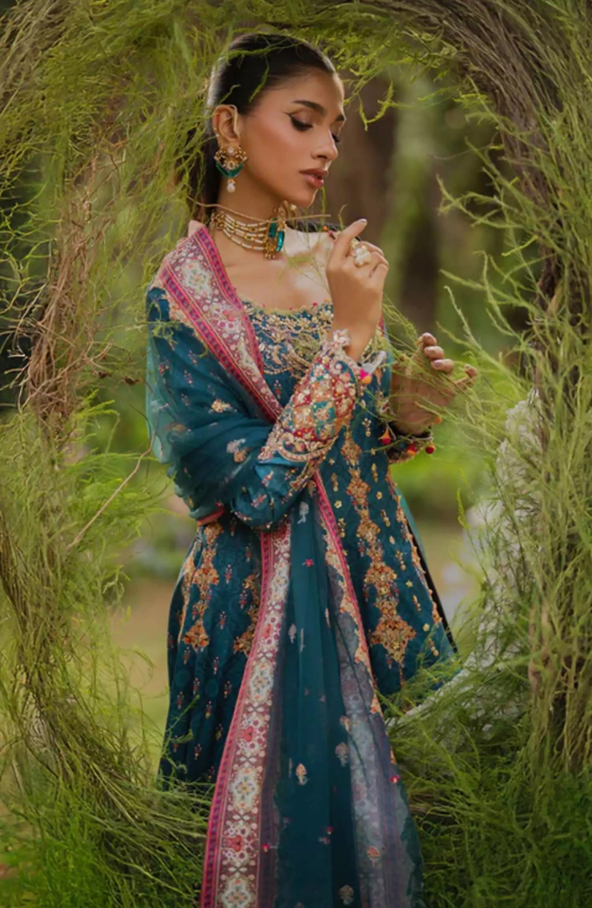 Qalamkar Luxe Silk Collection 2024 - UA-09 TINA