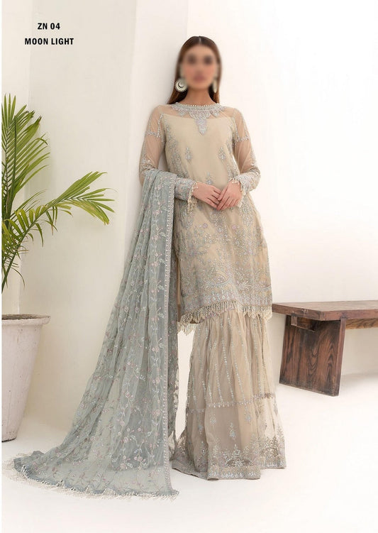 ZN 04 MOON LIGHT Nazneen Luxury Formals by Zarif Collection 2023