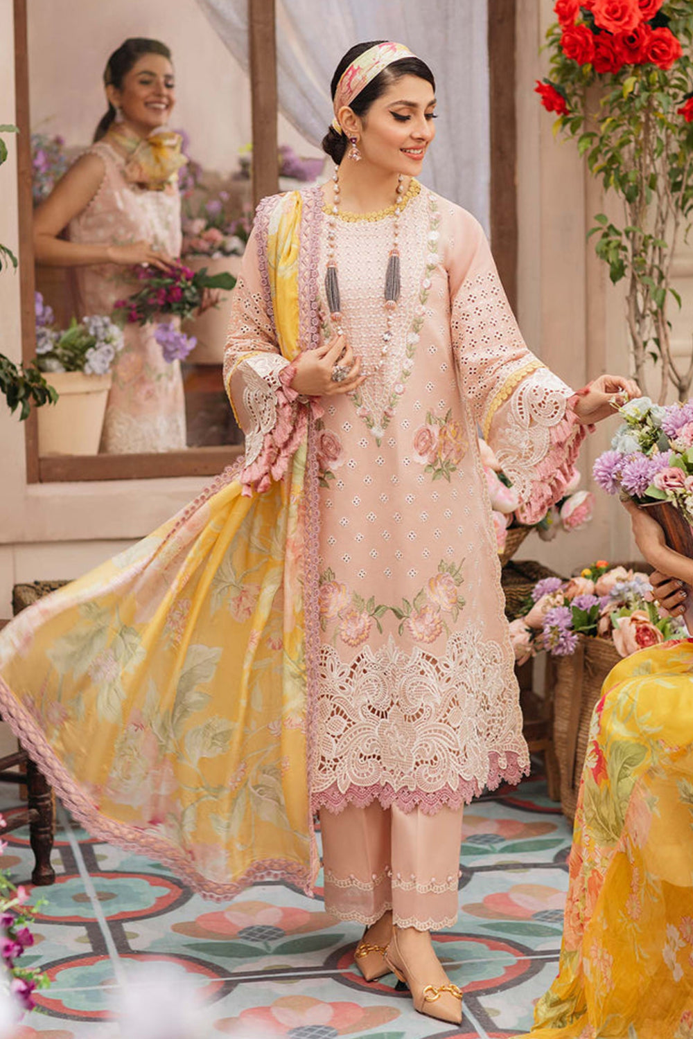 Mushq Luxury Lawn Festival De Verano Collection - AMALIA - MSL 22-03 - TC-145
