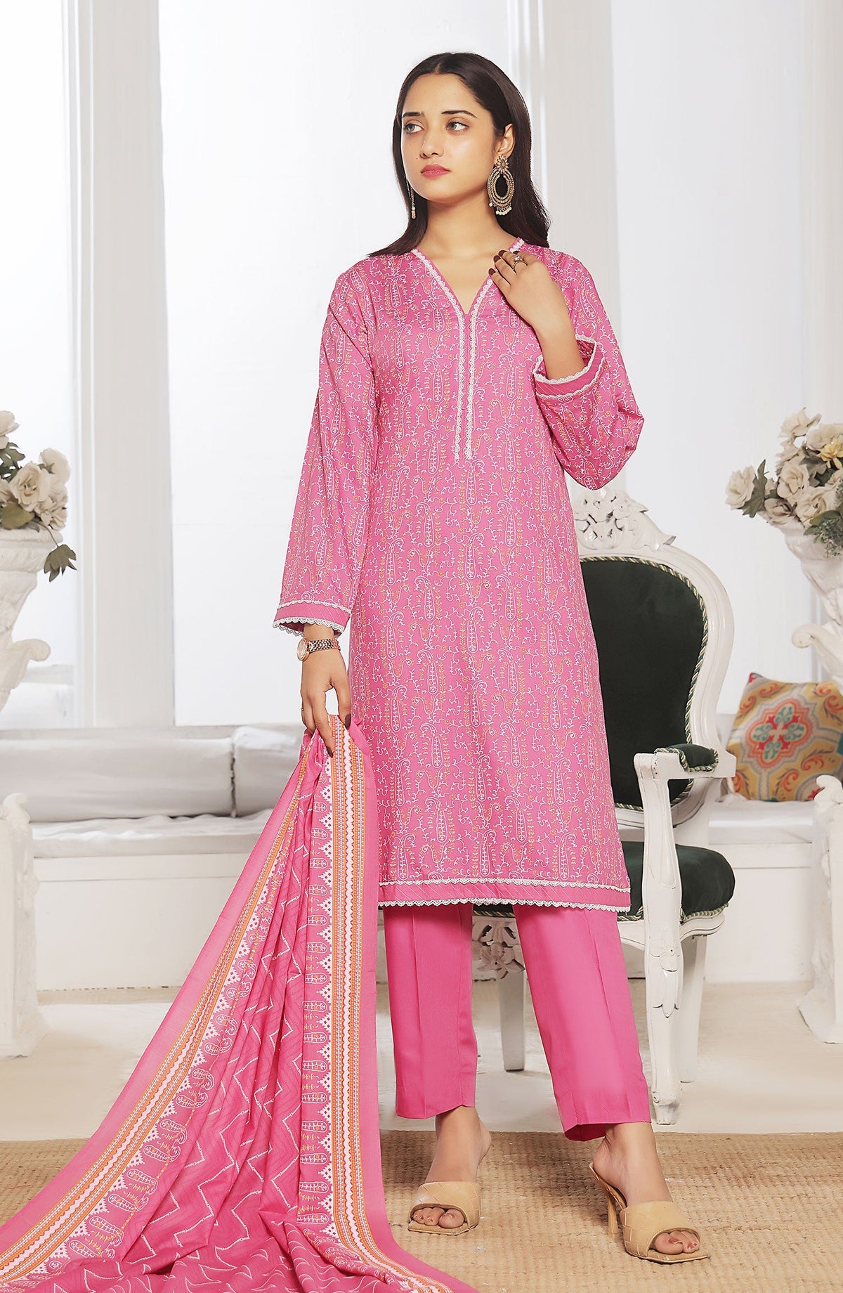 Amna Khadija Wrinkle Free Print Collection Vol 24 - 1145-C