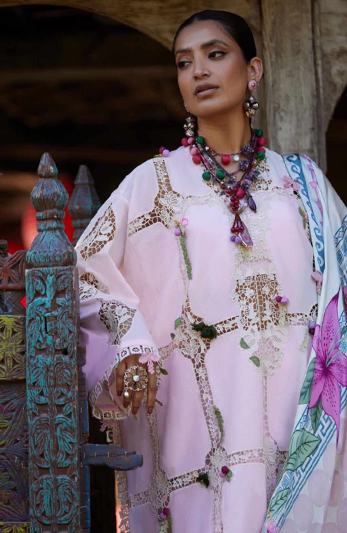 Kashmee by Elan Embroidered Lawn Unstitched 3 Piece Suit - 11A - EL26KSM - Pink - Summer Collection
