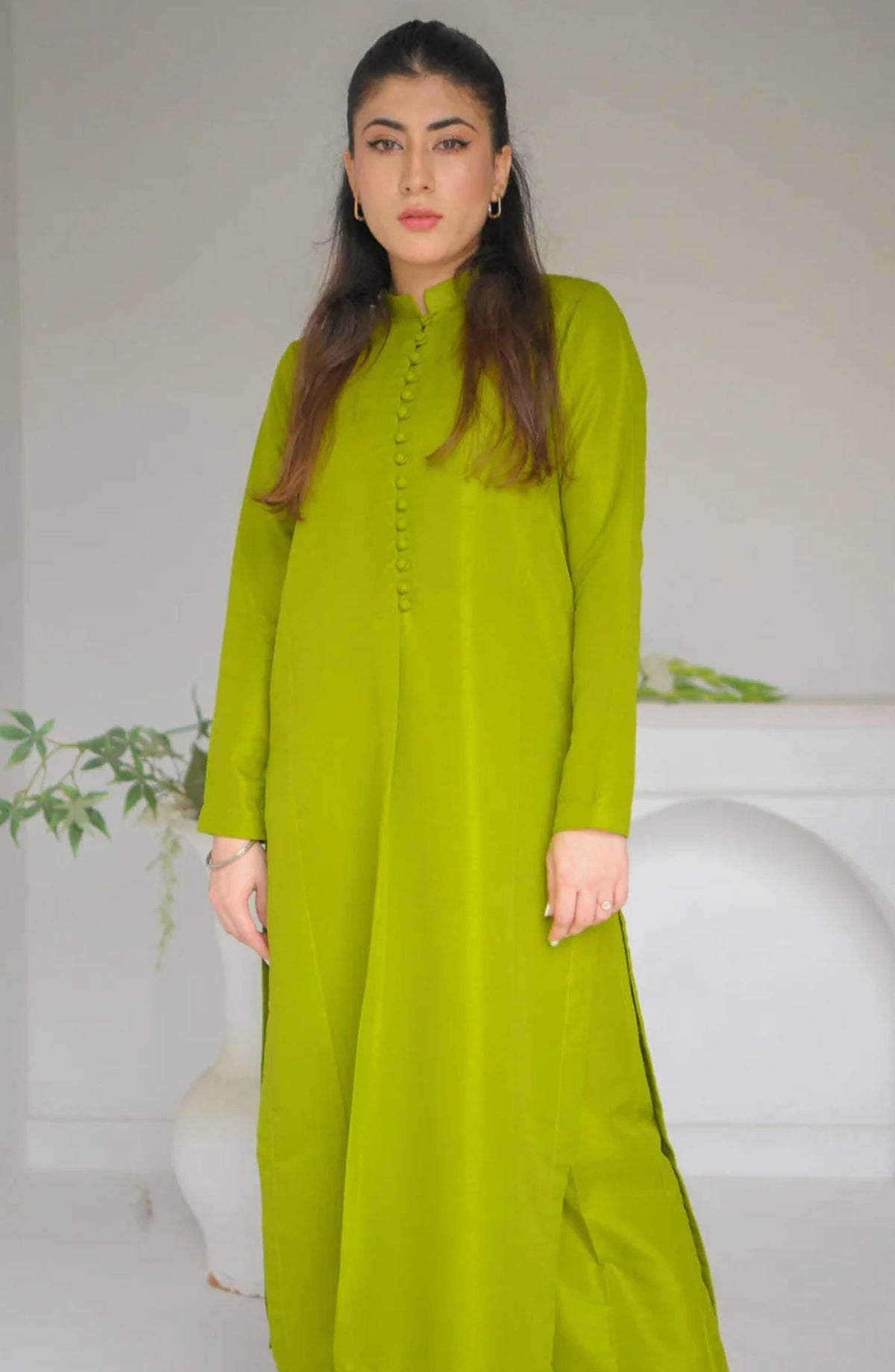 Zauk Casual Rawsilk 2 Piece Suit - Pine - ZK25CC - Green - Casual Collection