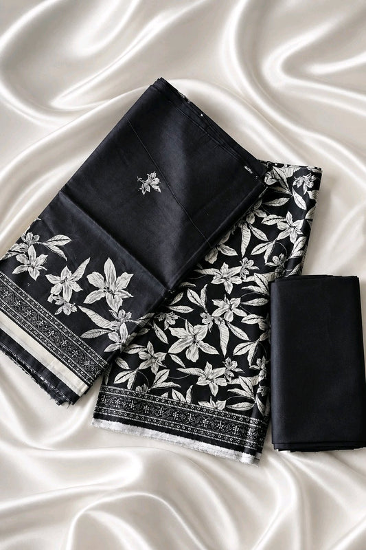 Bin Saeed Premium Printed Pure AirJet Lawn 3 Piece Suit - TC-1722