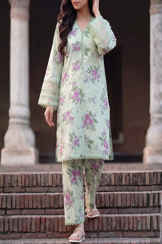 Branded Digital Print Lawn 2PC Stitched TC-1592