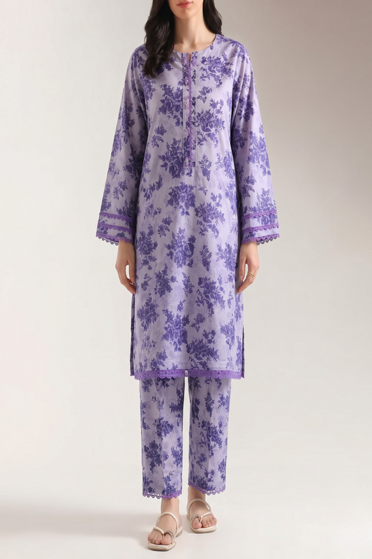 Branded Digital Print Lawn 2PC Stitched TC-1594