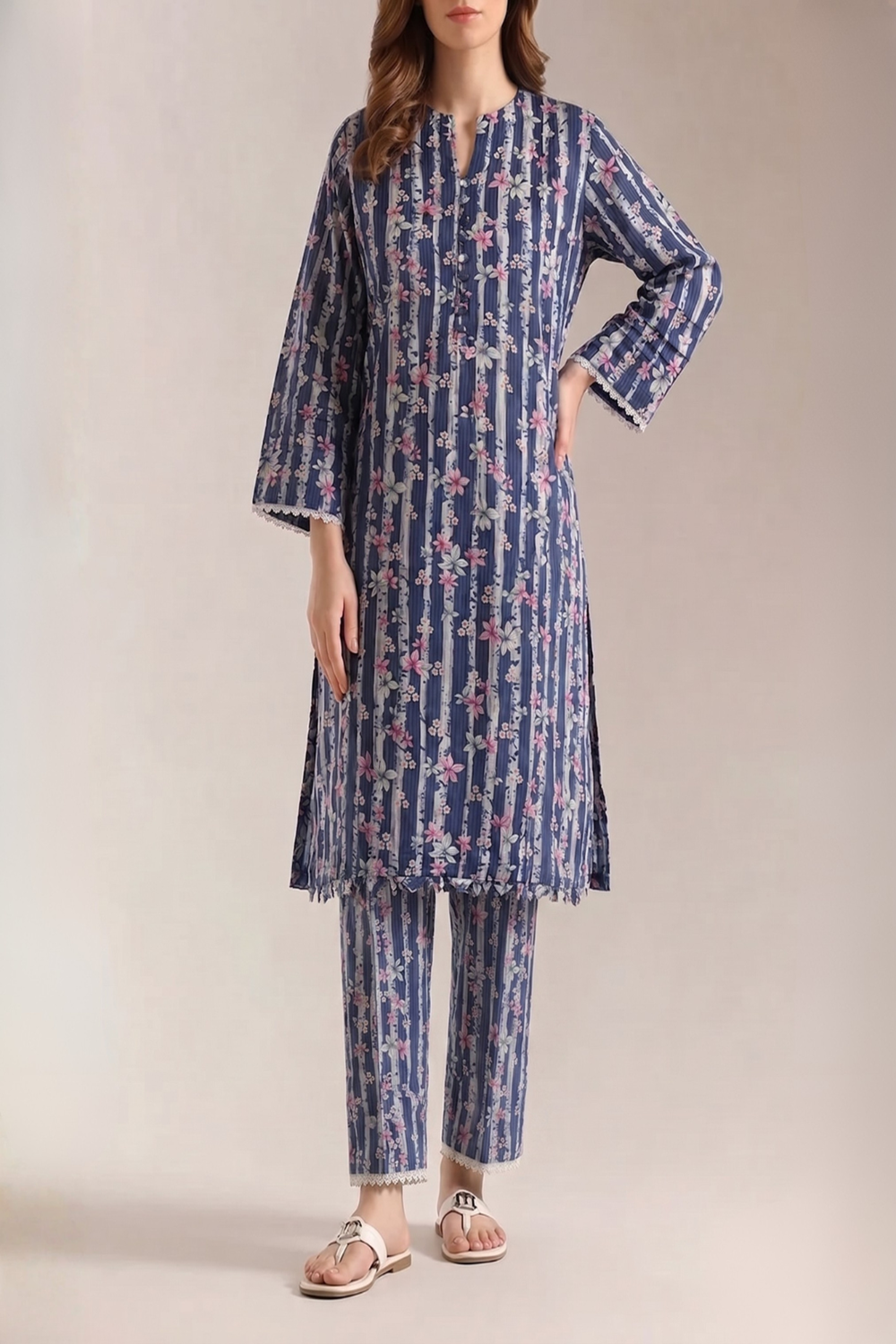 Branded Digital Print Lawn 2PC Stitched TC-1595