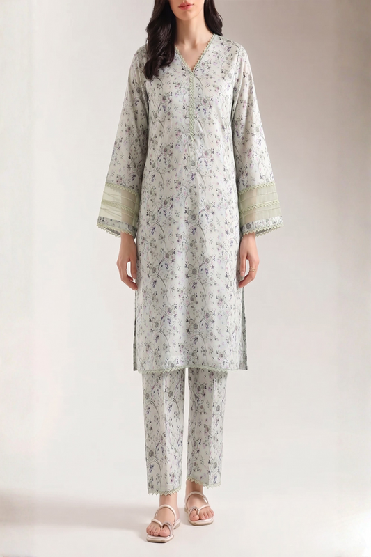 Branded Digital Print Lawn 2PC Stitched TC-1593