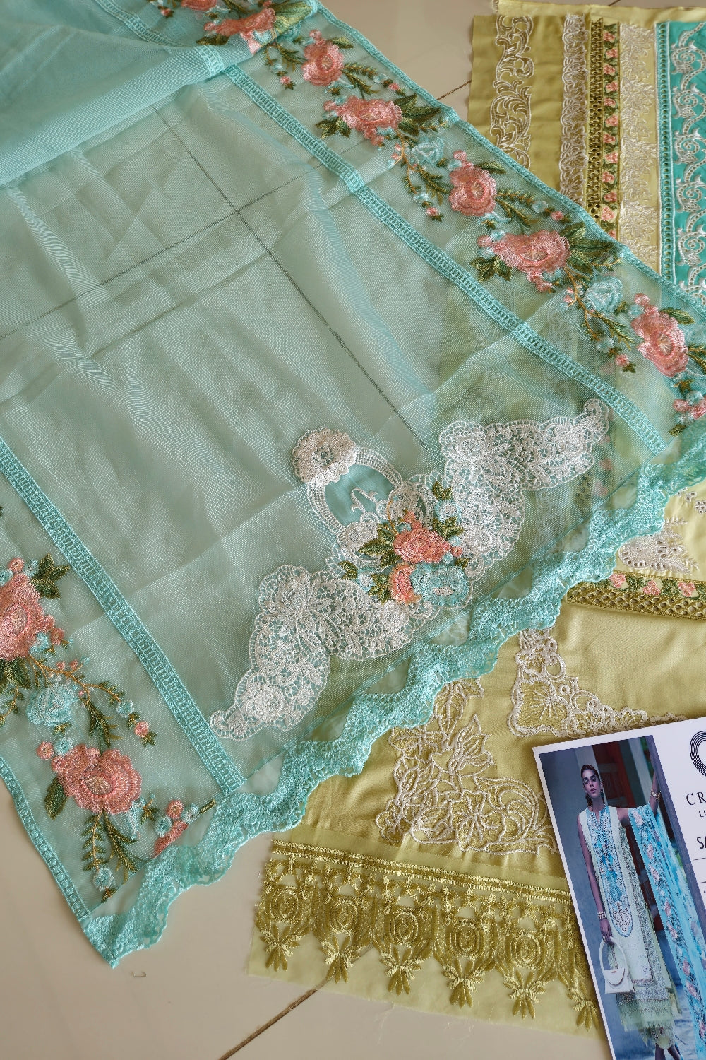 Crimson X Saira Shakira Luxury Lawn 2026 - Mountain Love - D6 A - TC-612
