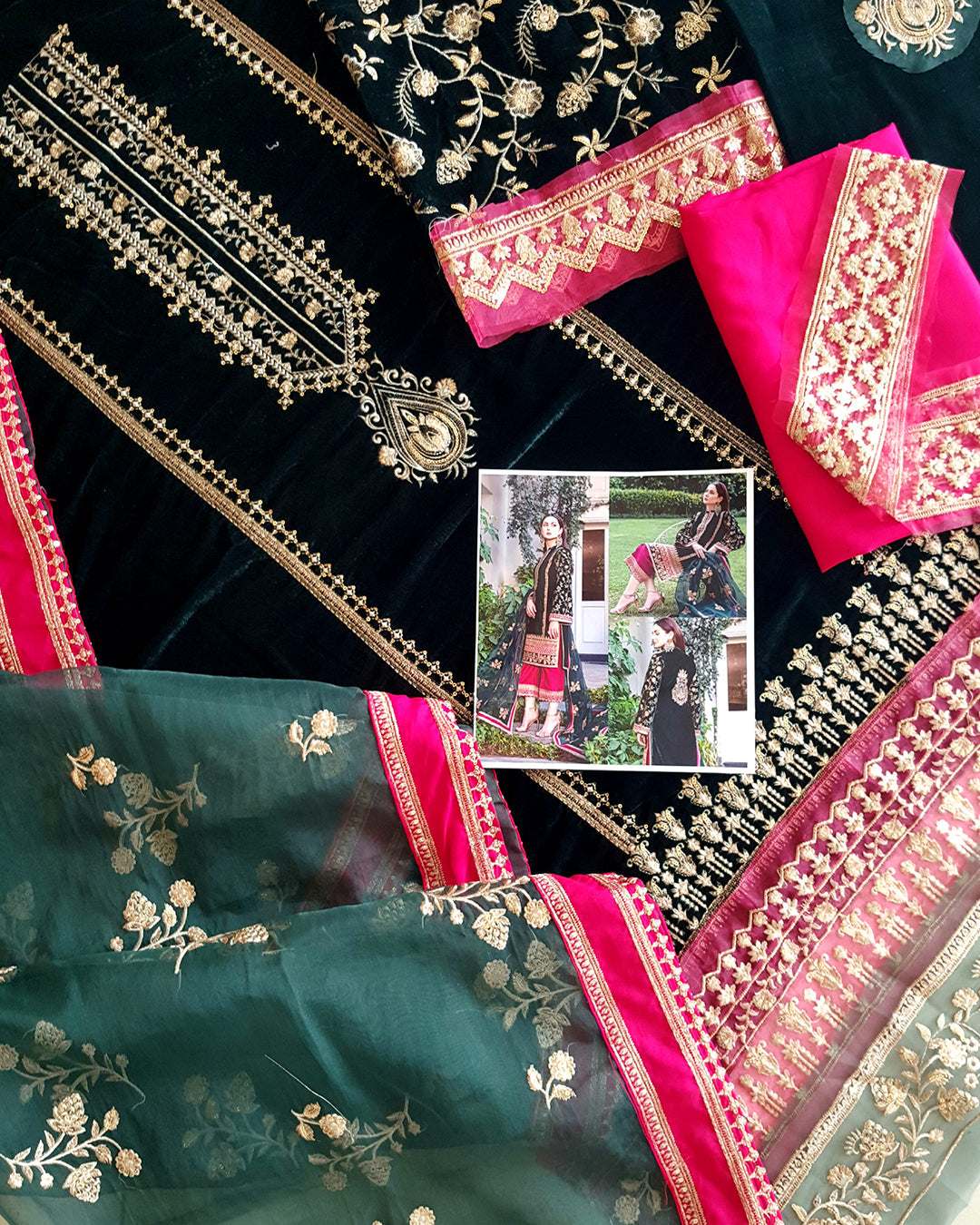 Zainab Chottani - Velvet Collection'24 - PAREESHAY - TC-267
