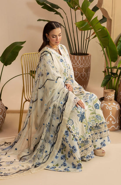 Gulkar Embroidered Viscose Unstitched 3 Piece Suit - GK-02 - AK26GLK - Off White - Winter Collection