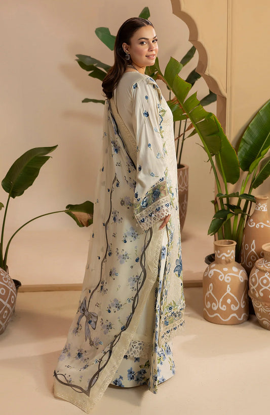 Gulkar Embroidered Viscose Unstitched 3 Piece Suit - GK-02 - AK26GLK - Off White - Winter Collection