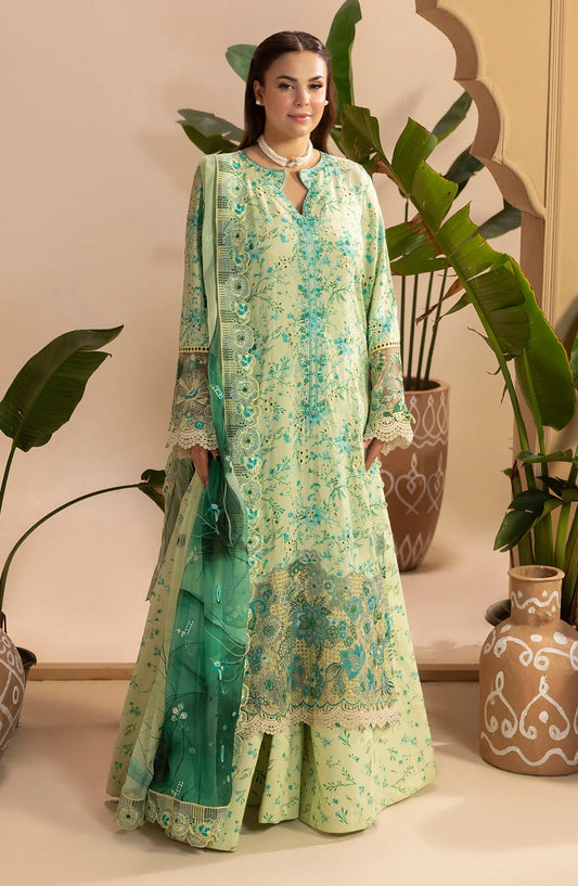 Gulkar Embroidered Viscose Unstitched 3 Piece Suit - GK-03 - AK26GLK - Lemon - Winter Collection