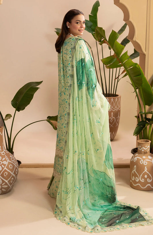 Gulkar Embroidered Viscose Unstitched 3 Piece Suit - GK-03 - AK26GLK - Lemon - Winter Collection