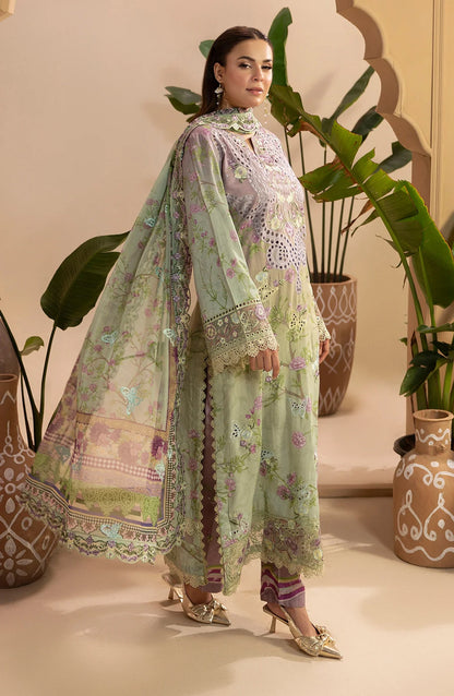Gulkar Embroidered Viscose Unstitched 3 Piece Suit - GK-04 - AK26GLK - Mint Green - Winter Collection