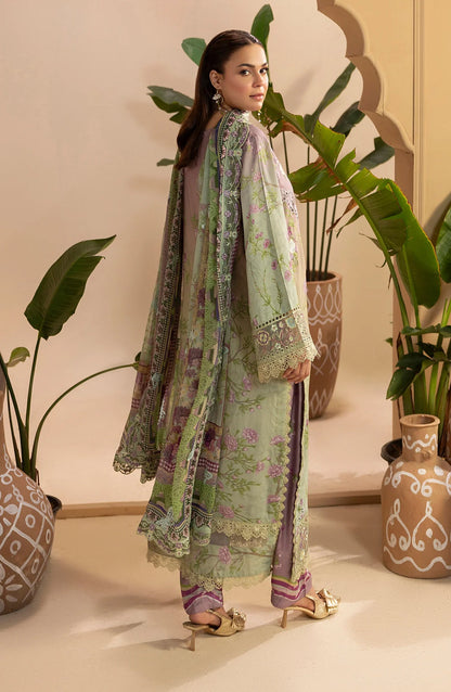 Gulkar Embroidered Viscose Unstitched 3 Piece Suit - GK-04 - AK26GLK - Mint Green - Winter Collection