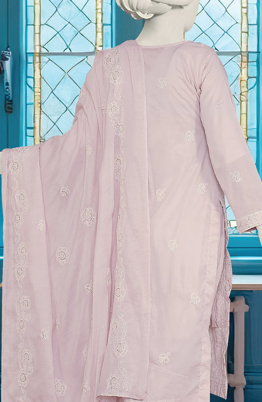 Embroidered Lawn Unstitched 3 Piece Suit - D-01 - AK26EMB - Pink - Summer Collection