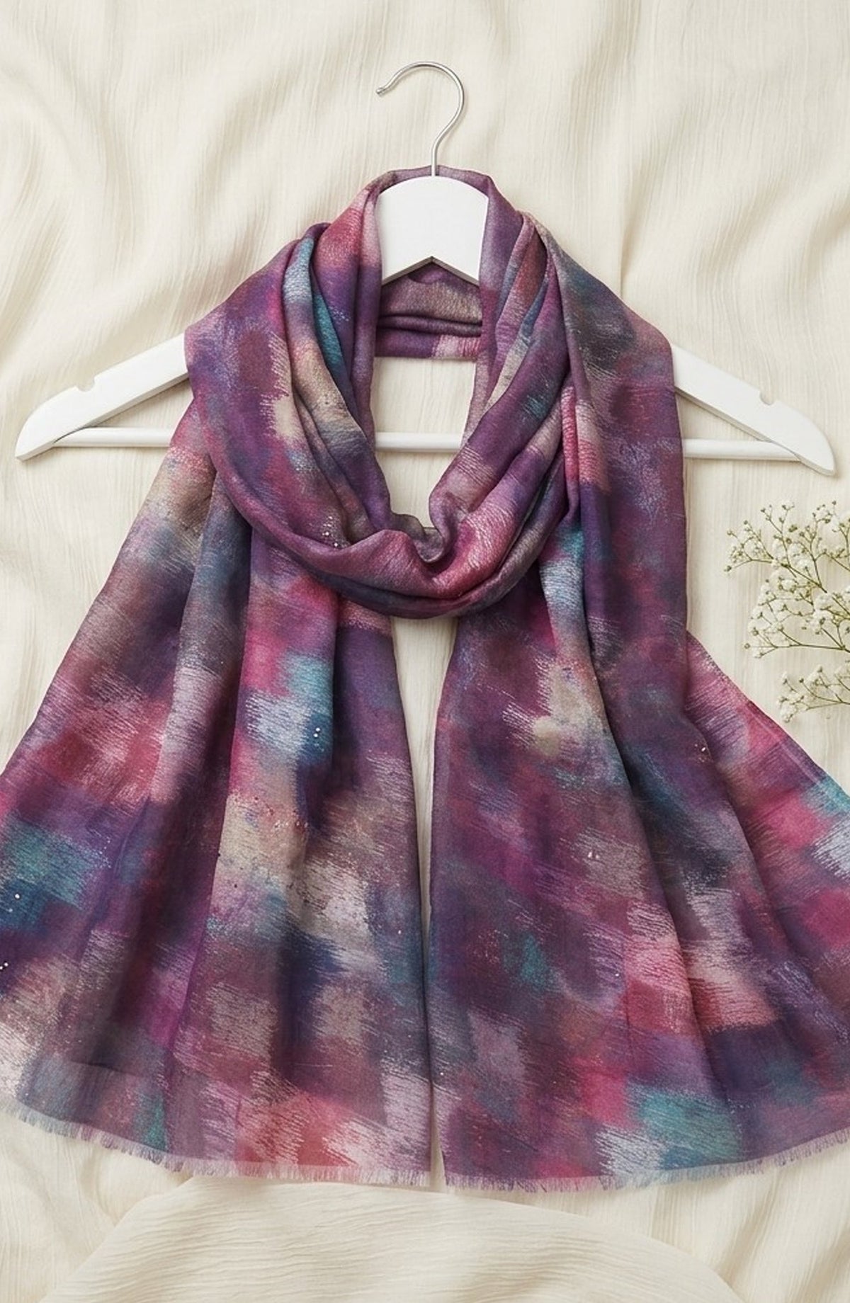 Amna Khadija Printed Twill Pure Lawn Stole - ALS-06 - AM26LST - Multi - Winter Collection