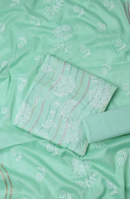 Amna Khadija Embroidered Lawn Unstitched 3 Piece Suit - D-07 - AM26UNT - Green - Summer Collection