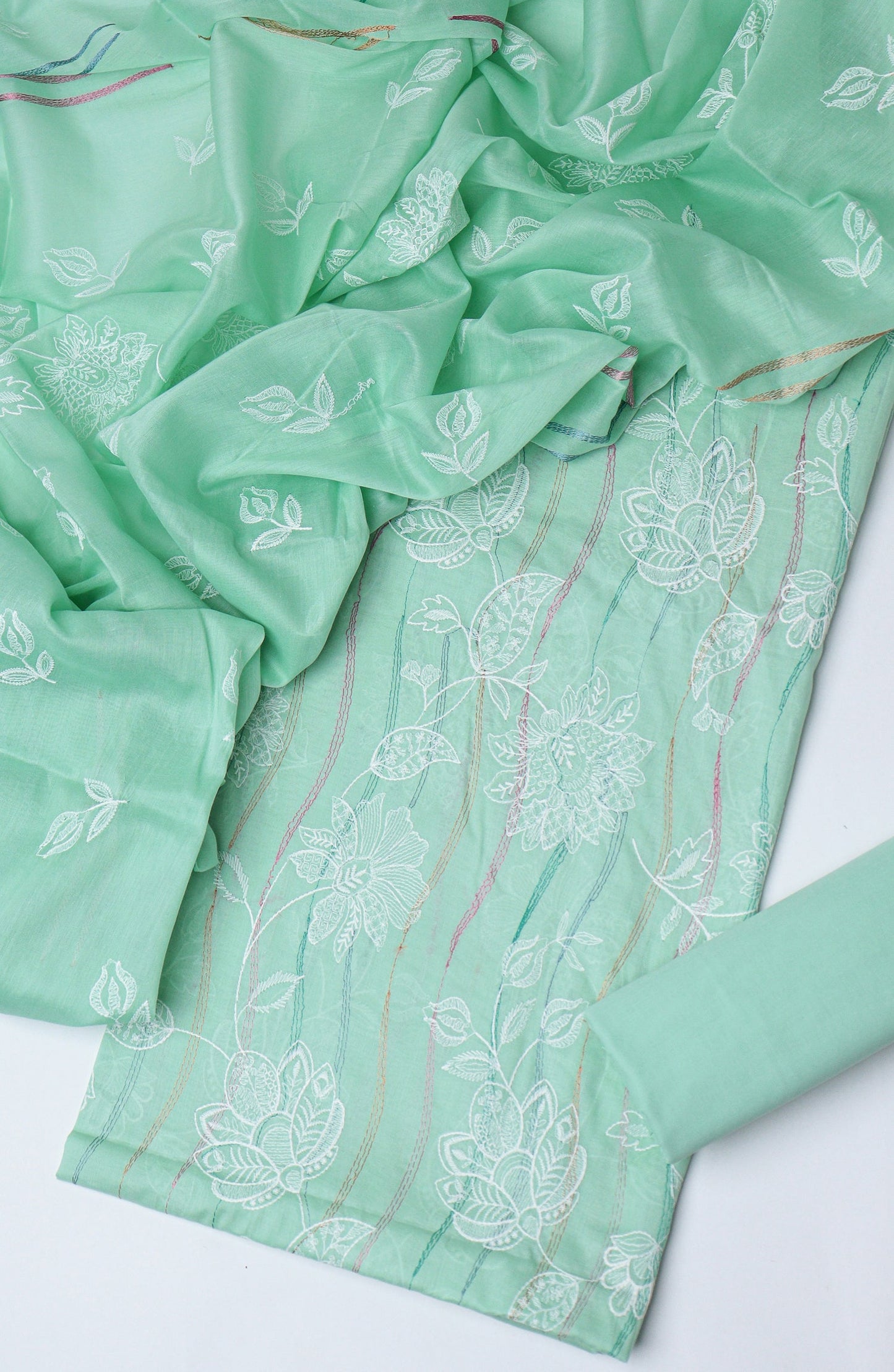Amna Khadija Embroidered Lawn Unstitched 3 Piece Suit - D-07 - AM26UNT - Green - Summer Collection