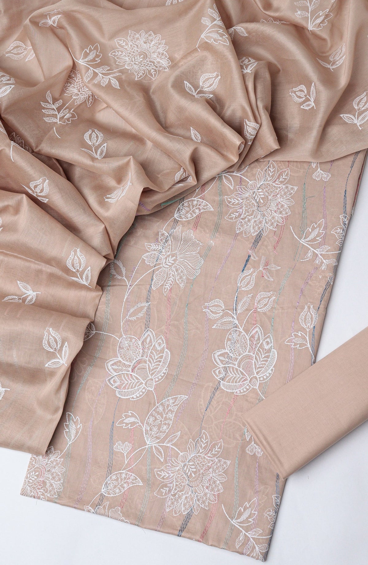 Amna Khadija Embroidered Lawn Unstitched 3 Piece Suit - D-06 - AM26UNT - Rust - Summer Collection