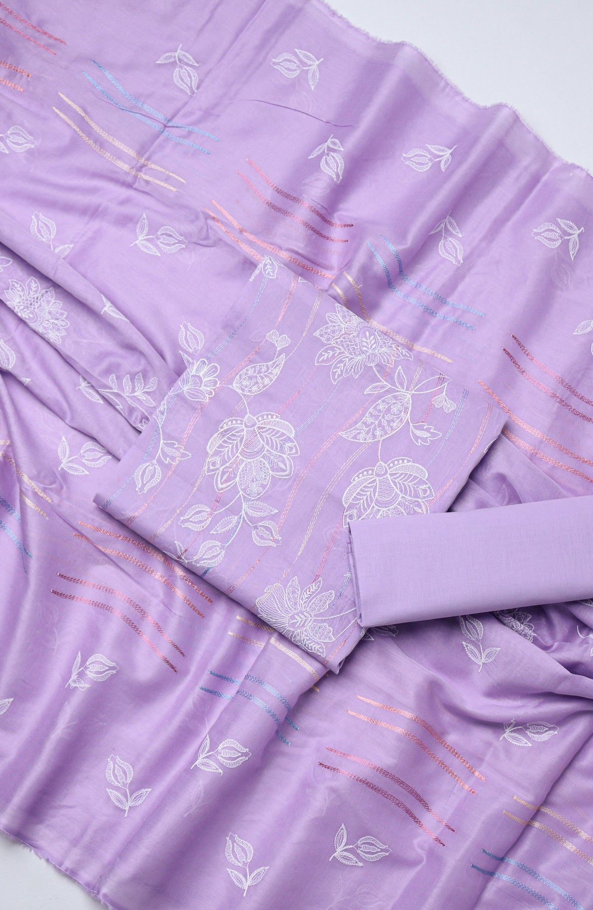 Amna Khadija Embroidered Lawn Unstitched 3 Piece Suit - D-05 - AM26UNT - Purple - Summer Collection
