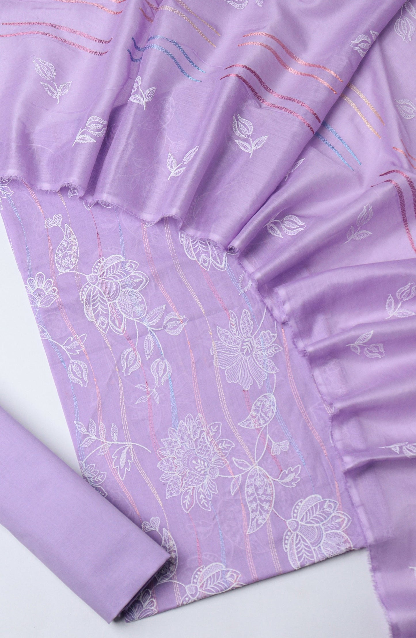 Amna Khadija Embroidered Lawn Unstitched 3 Piece Suit - D-05 - AM26UNT - Purple - Summer Collection