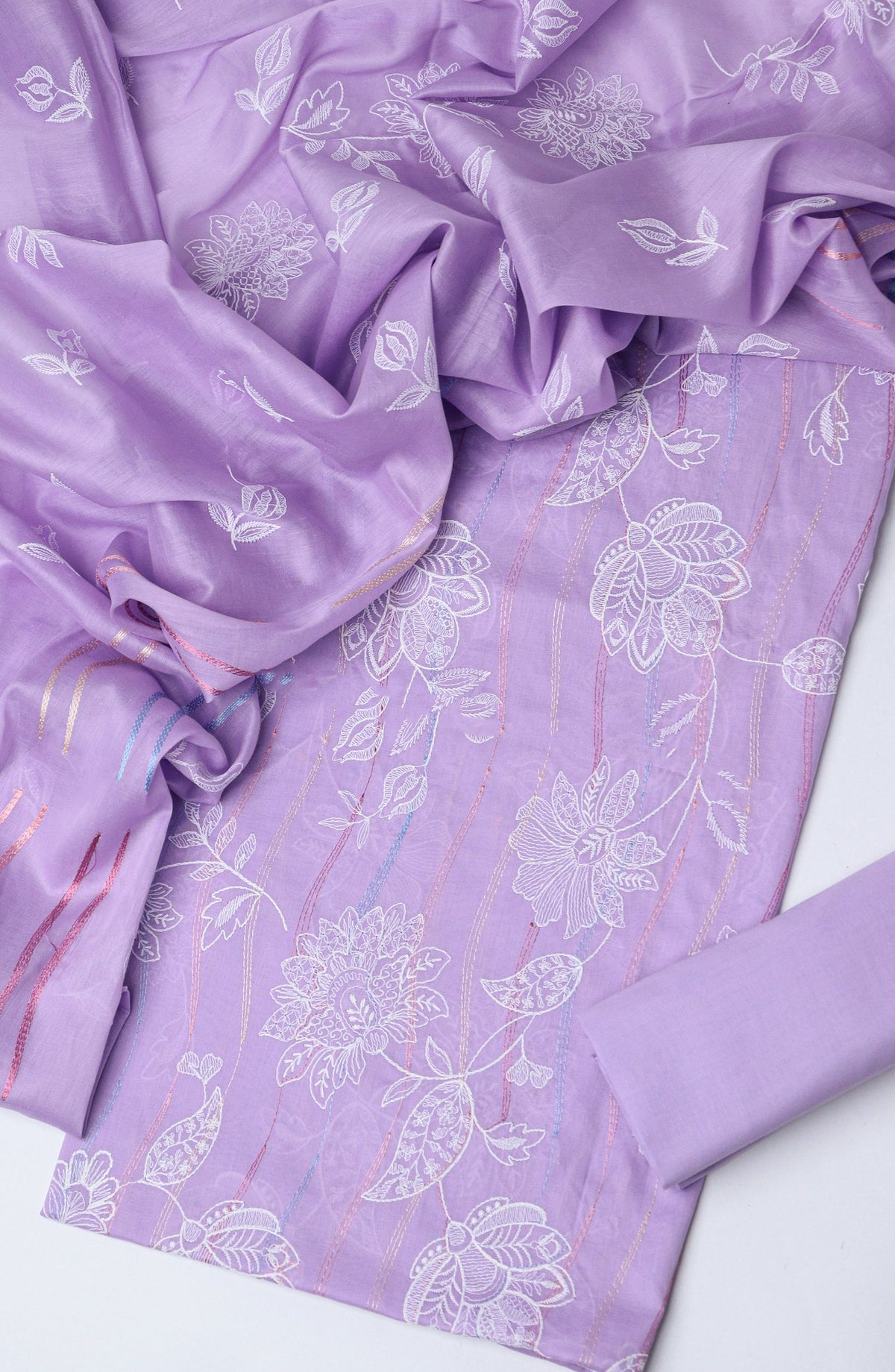 Amna Khadija Embroidered Lawn Unstitched 3 Piece Suit - D-05 - AM26UNT - Purple - Summer Collection