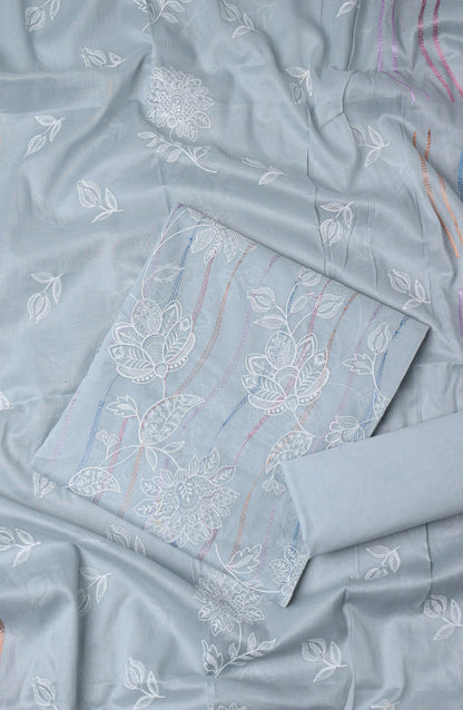 Amna Khadija Embroidered Lawn Unstitched 3 Piece Suit - D-02 - AM26UNT - Blue - Summer Collection