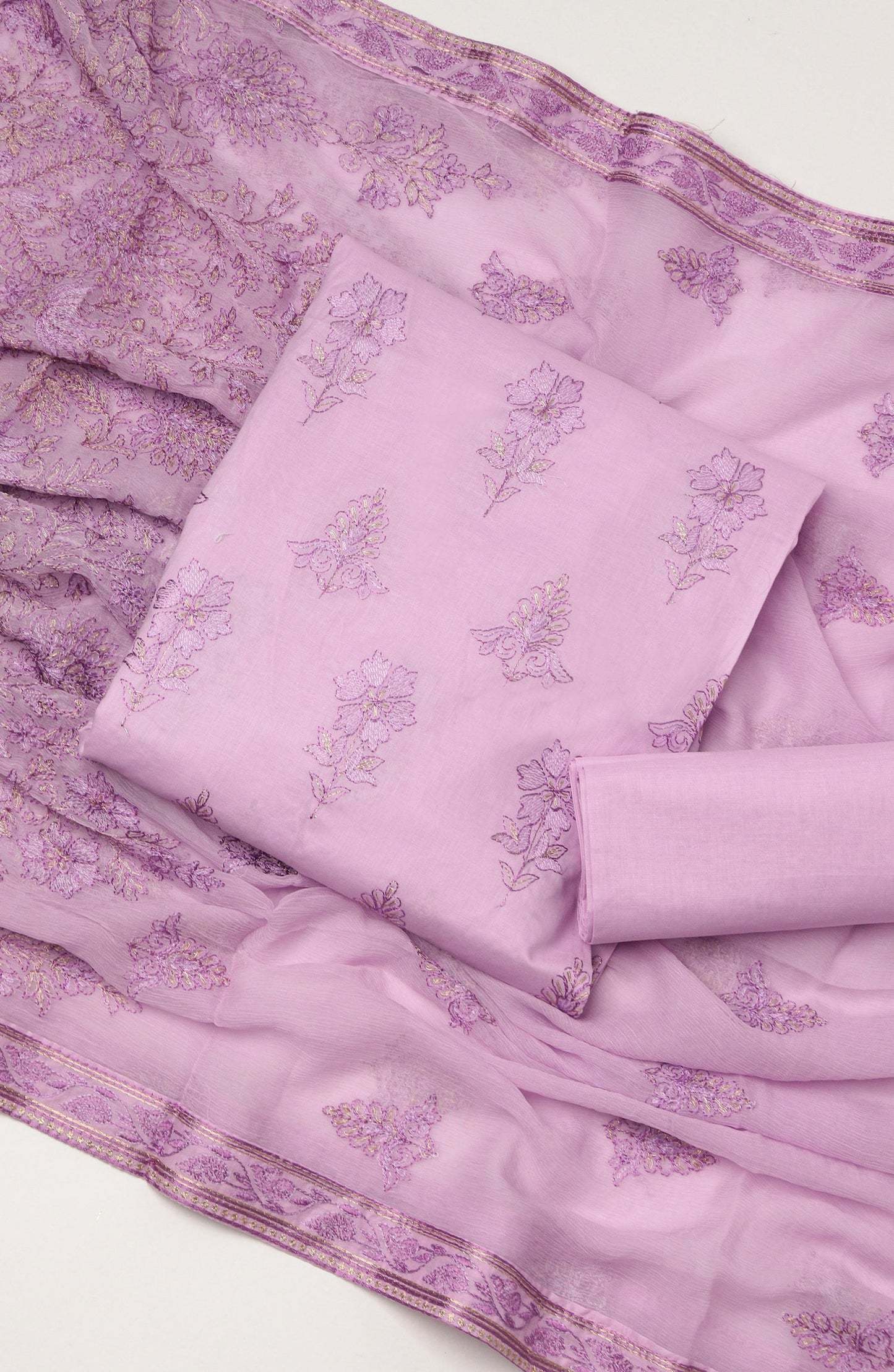 Amna Khadija Fancy Embroidered Lawn Unstitched 3 Piece Suit - D-04 - AM26LFV - Pink - Summer Collection