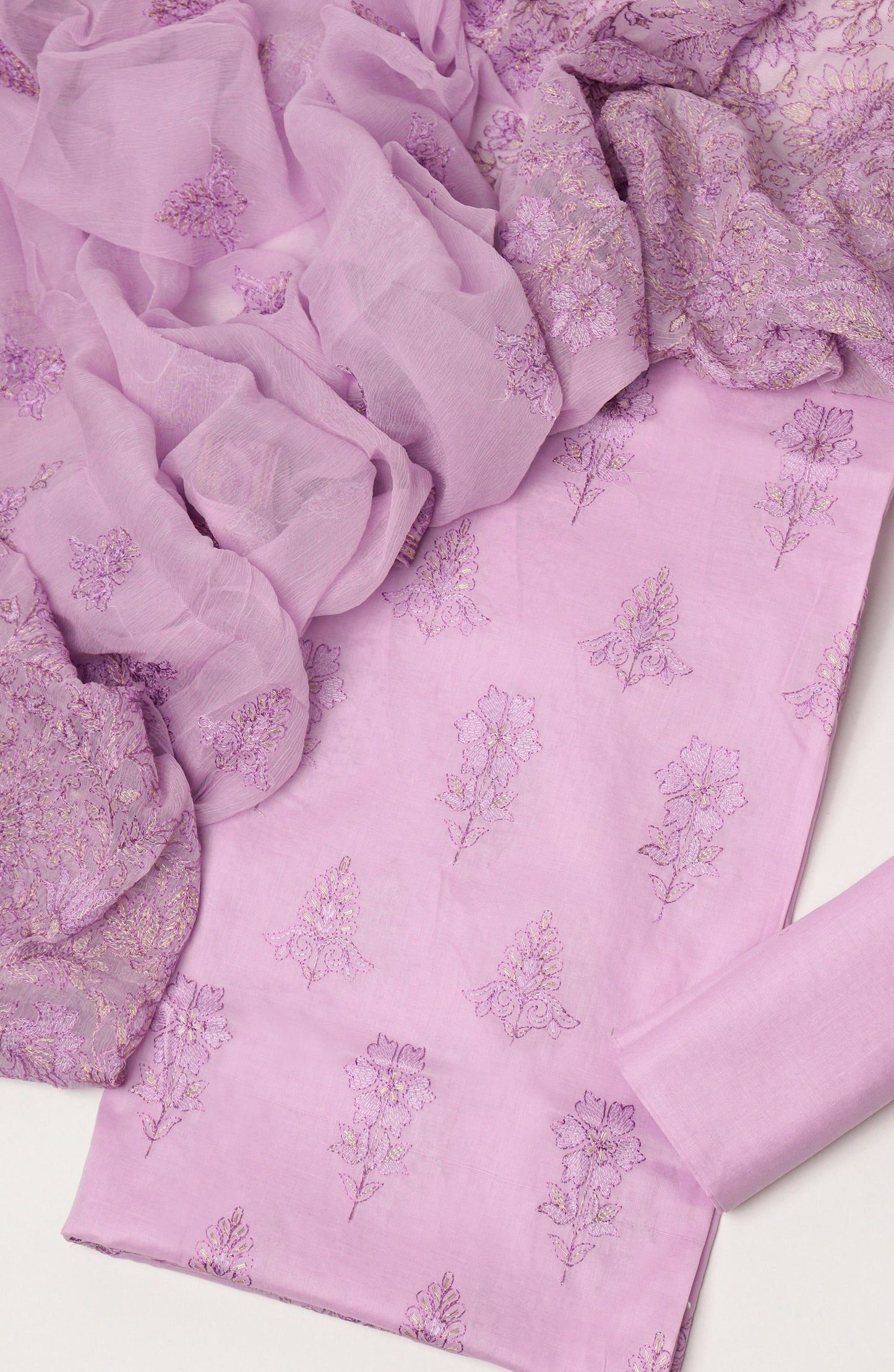 Amna Khadija Fancy Embroidered Lawn Unstitched 3 Piece Suit - D-04 - AM26LFV - Pink - Summer Collection