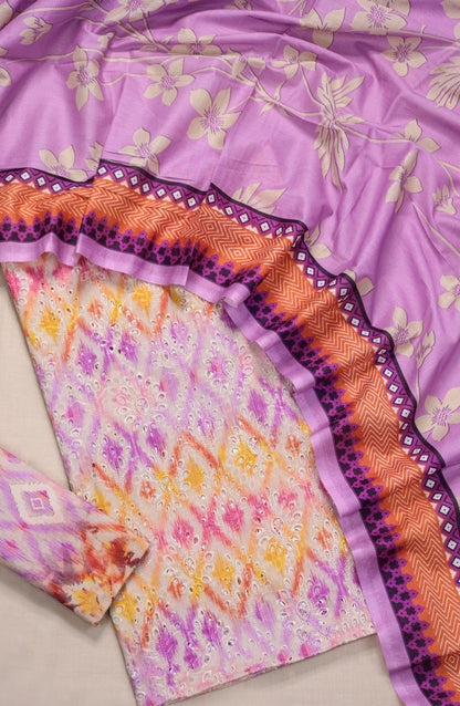 Amna Khadija Fancy Embroidered Lawn Unstitched 3 Piece Suit - D-06 - AM26FNC - Purple - Summer Collection