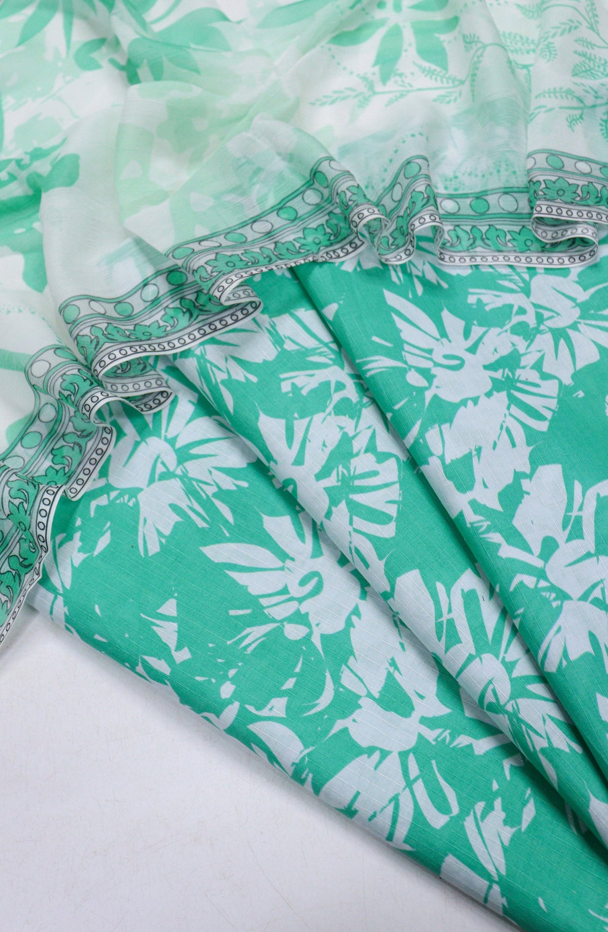 Amna Khadija Printed Bana Dora Unstitched 3 Piece Suit - D-20 - AM26FNC - Green - Summer Collection