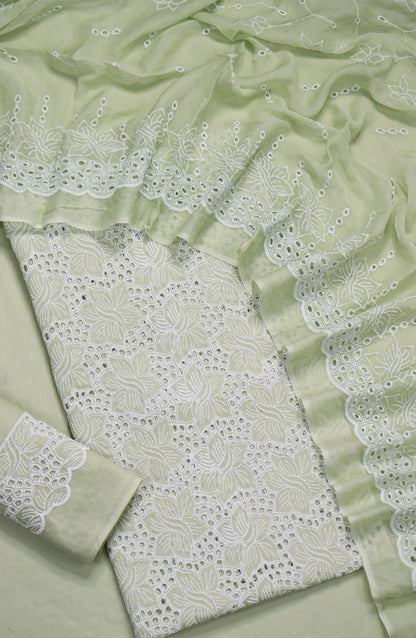 Amna Khadija Fancy Embroidered Lawn Unstitched 3 Piece Suit - D-02 - AM26FNC - Green - Summer Collection