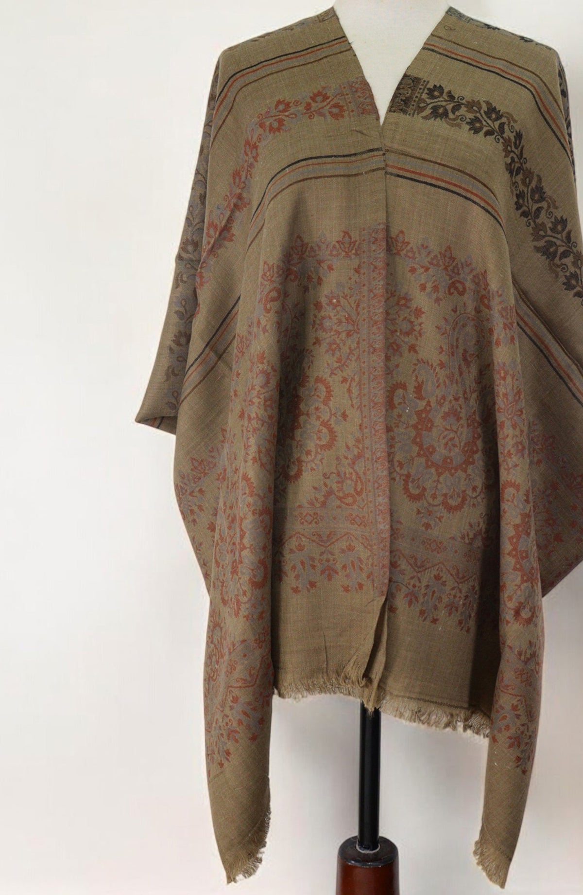 Amna Khadija Premium Wool Shawl - D-03 - 1224180-2 - AM25SHWL - Green - Winter Collection